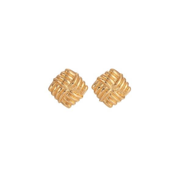 Heaven Mayhem Wind Gold Earrings. - Picture 1 of 3